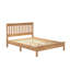 Lit rustique en bois massif avec poteaux robustes et robustes Monaco - Style rustique-384661758