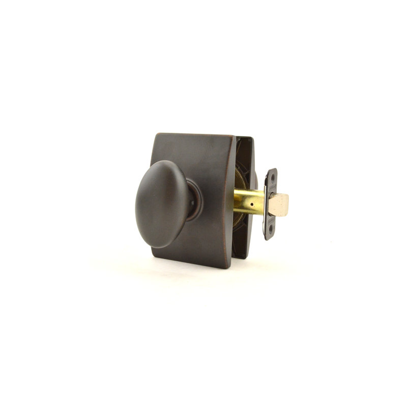 Siena Knob with Century Trim Hall and Closet Lock, Satin Nickel