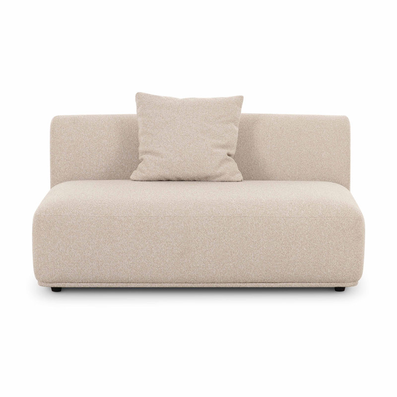 Godalming Cream Boucle Armless 2-Seater