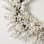 Waterproof Winter White Pearl Berry Christmas Holiday Front Door Wreath