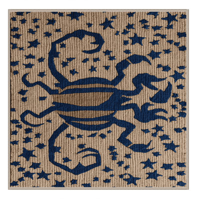 Tapis brun lavable à la machine