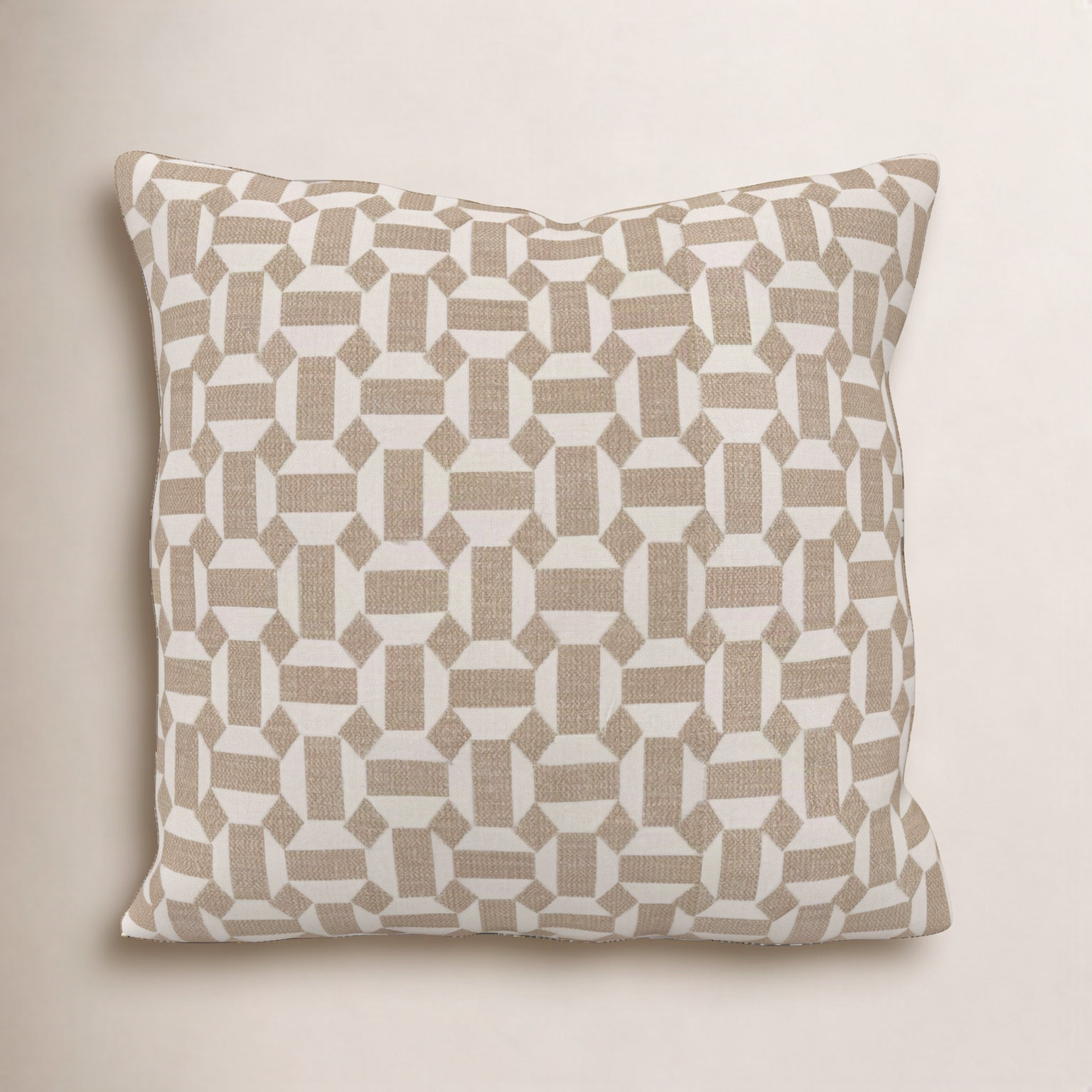 Kacy Sunbrella® Throw Pillow, Assemble Sand, 20 x 20 x 3