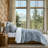 Striped Channel Velvet Quilt Set-106369219-106369218