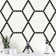 Hive Pattern 12" x 12" Matte Porcelain Mosaic Floor and Wall Tile