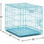 Icrate Starter Kit - 24-Inch Crate Ideal For Small Dogs, Includes Crate, Bed, Bowls & Cover (Blue)