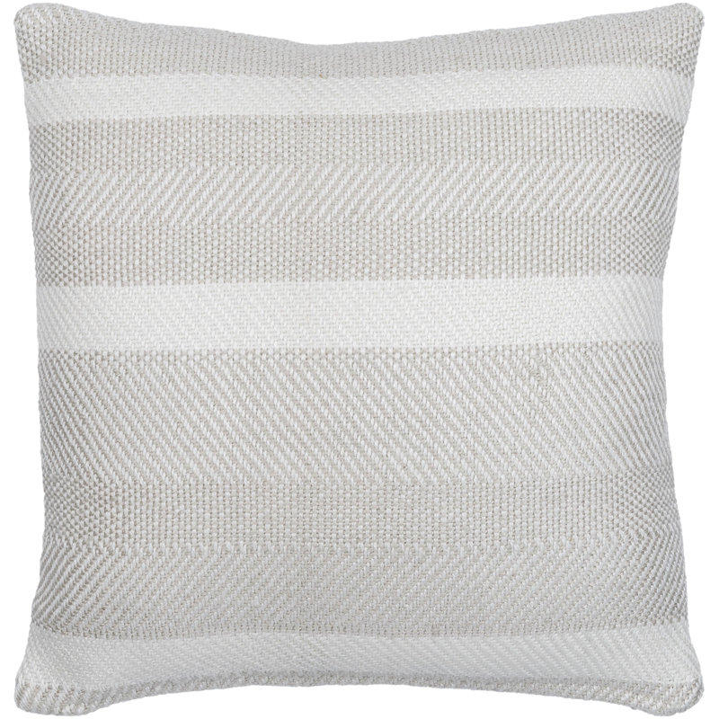 Hereford Striped Reversible Throw Pillow, Polyester, 22"H x 22"W