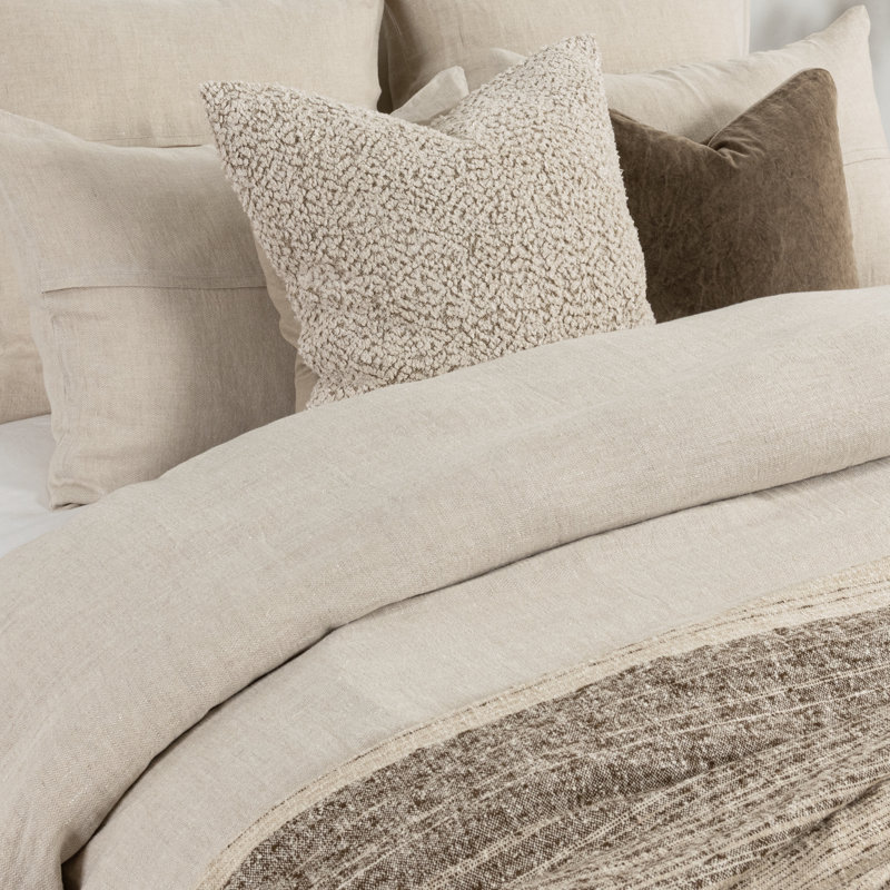 Beaumont 3-Piece Belgian Flax Linen Duvet Set, Linen, Queen