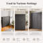 Armoire de rangement autoportante moderne de 67 po de hauteur avec tablettes réglables-129170855-129170852