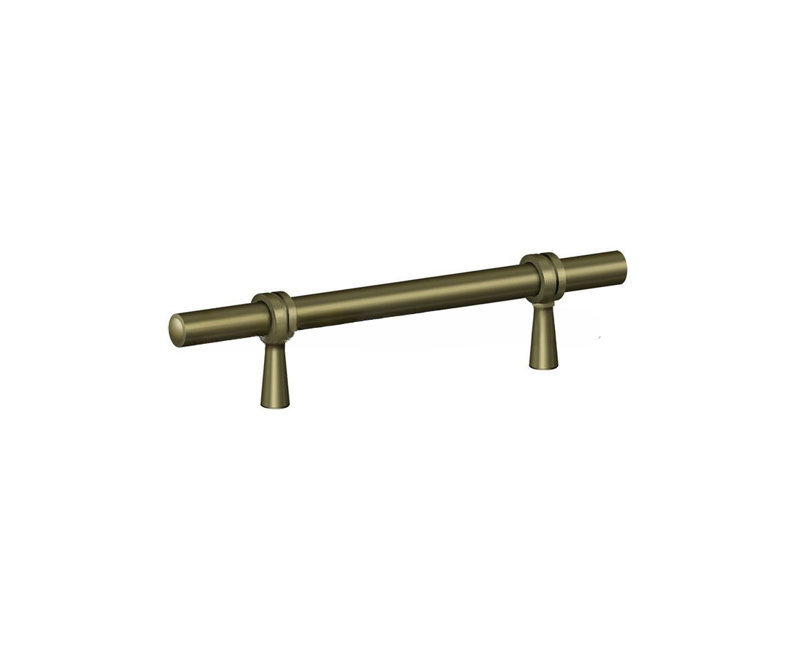 6 Center to Center Bar Pull, Antique Brass