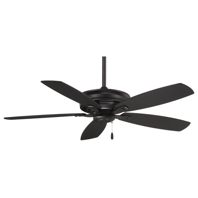 Ventilateur de plafond standard à 5 pales de 52 po avec chaîne de traction Kafe ', Charbon