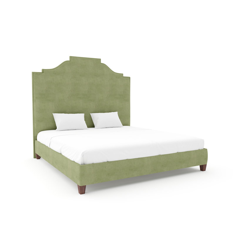 Nina Bed With 9" Rails, Full, Posh Life Performance Velvet Spring, Espresso