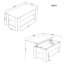 Table basse à plateau relevable avec rangement-1435500030