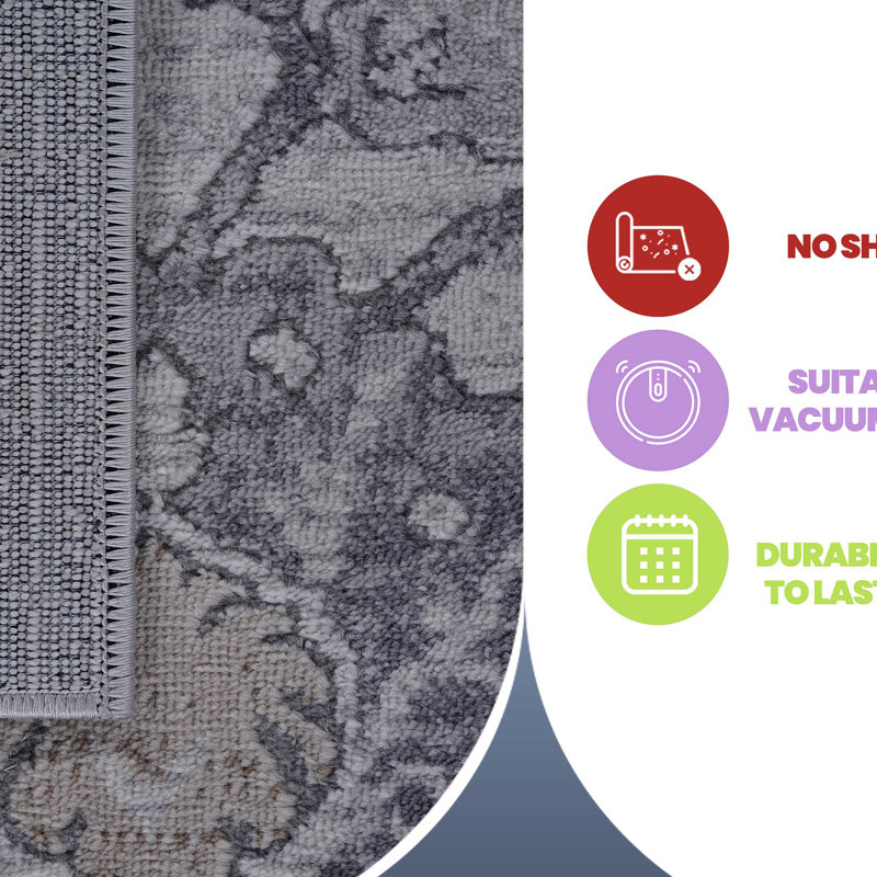 Tapis oriental Collection Sand, Rectangle de 5 pi 3 po x 7 pi 6 po