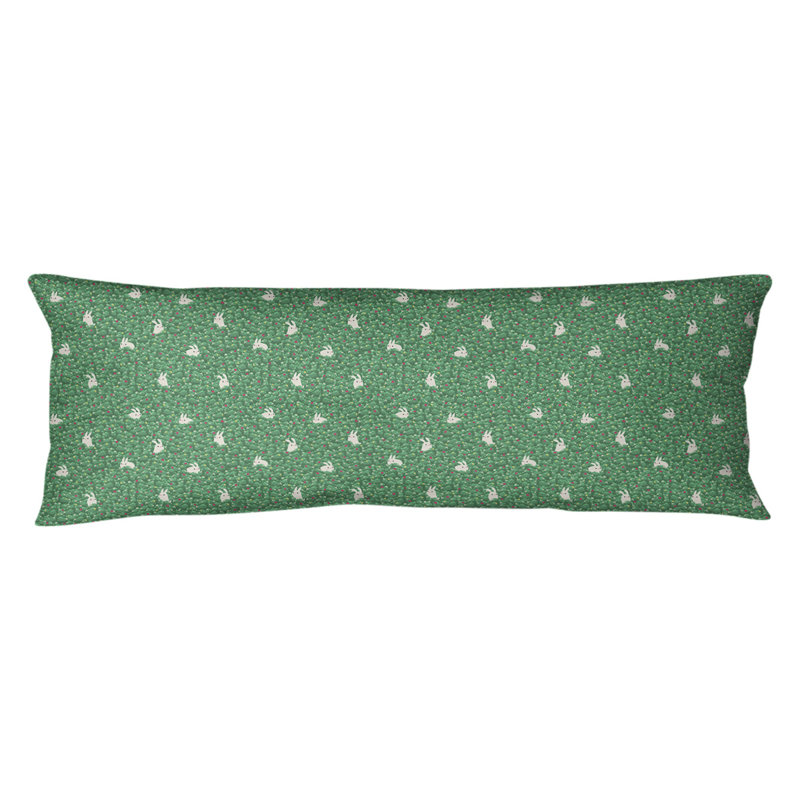Coussin lombaire lapin lapin, Bourre en polyester, Jaune et pastel