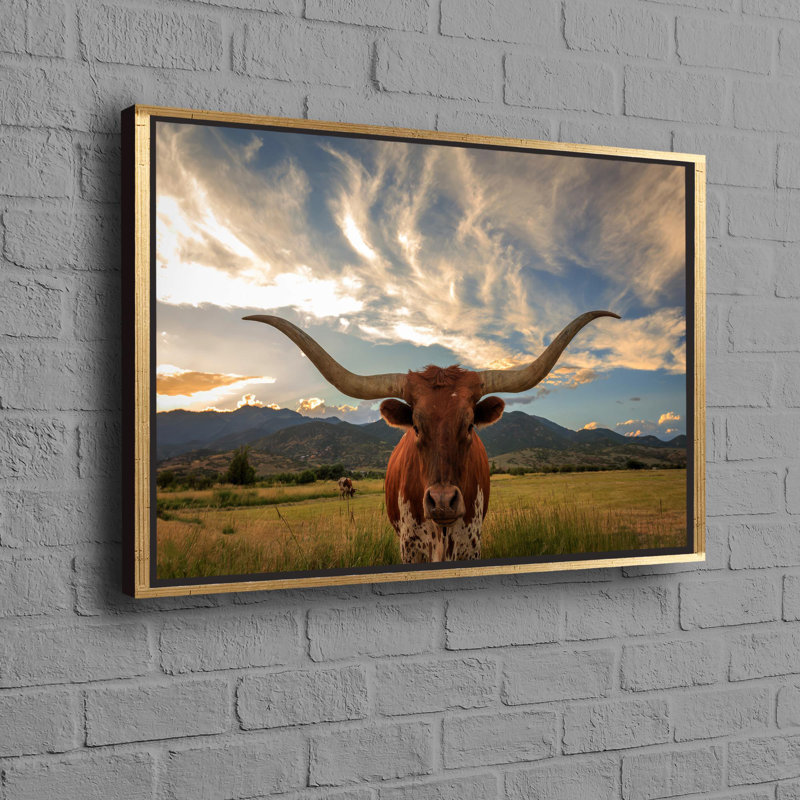 Print on Canvas, 50 cm H x 70 cm W, Framed Print without Mat, Gold
