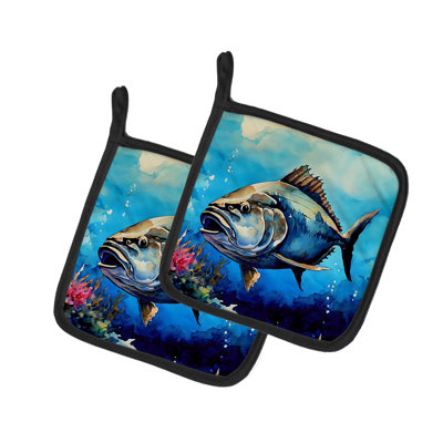 Caroline's Treasures Nautical Collection Polyester Potholder Set