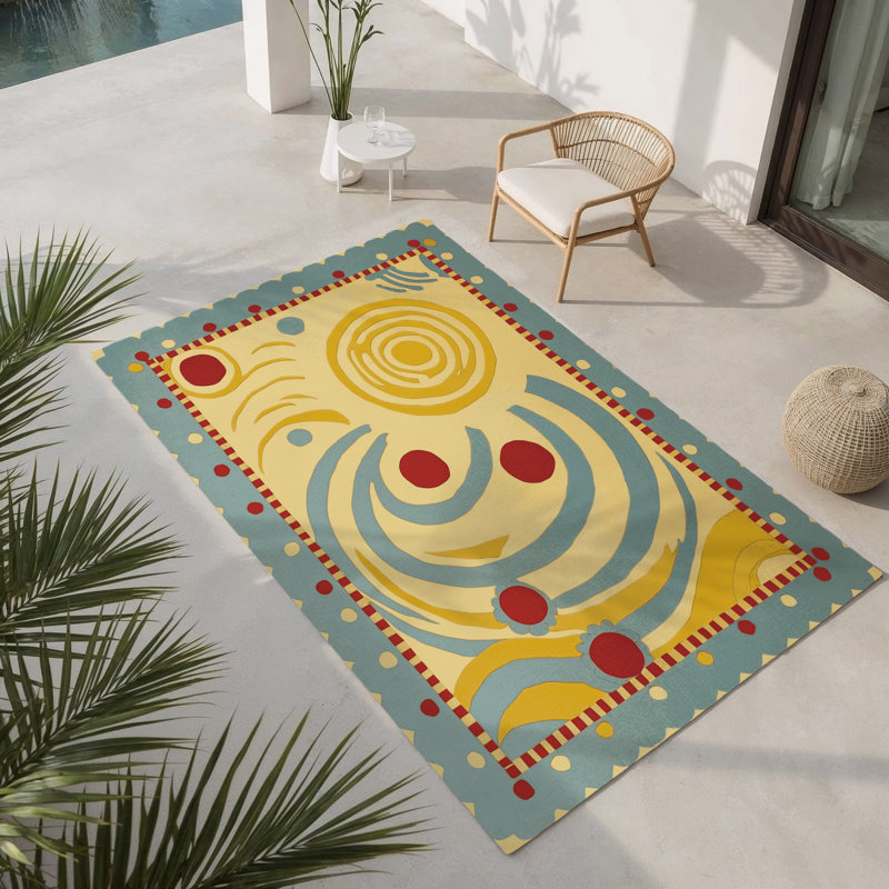 Tapis intérieur et extérieur Cheeky Glow, Rectangle 4pi x 6 pi