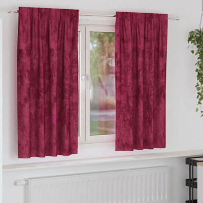 Curtain With Curtains 2 Pcs Velvet