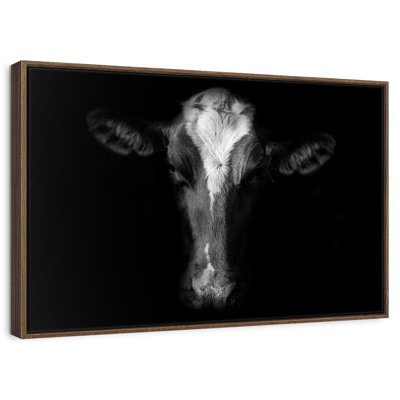Monochrome Cow Face