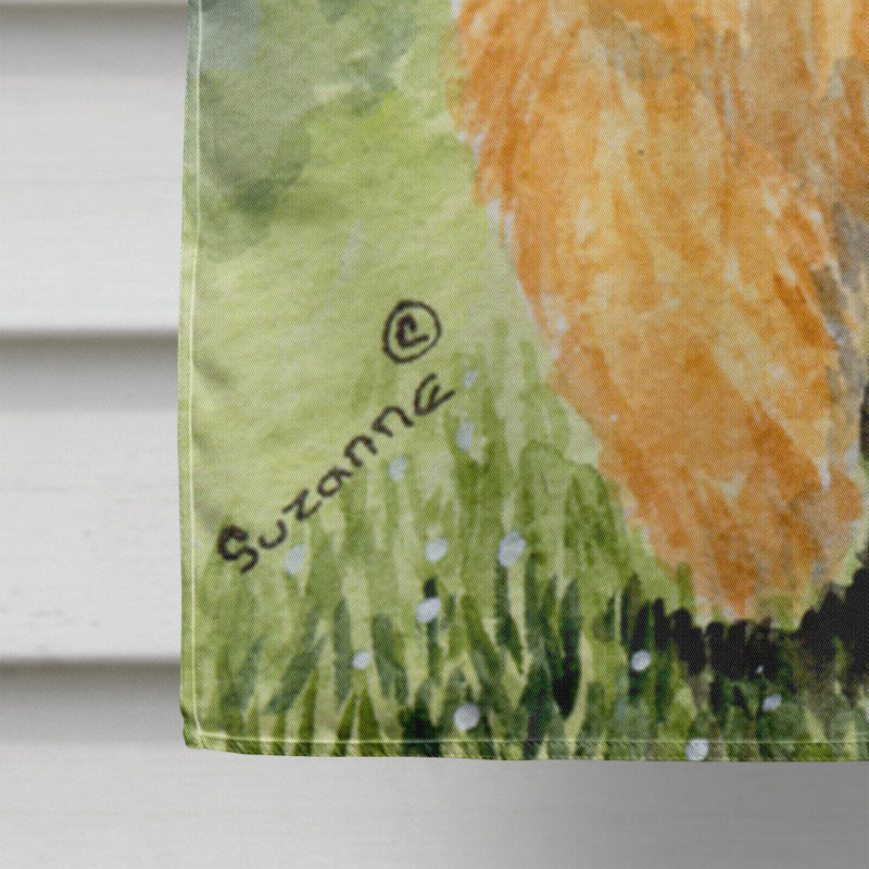 Norwich terrier polyester 40 x 28 po drapeau maison