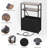 Narrow Side Table With Charging Station, Storage Bag, And Space-Saving Design