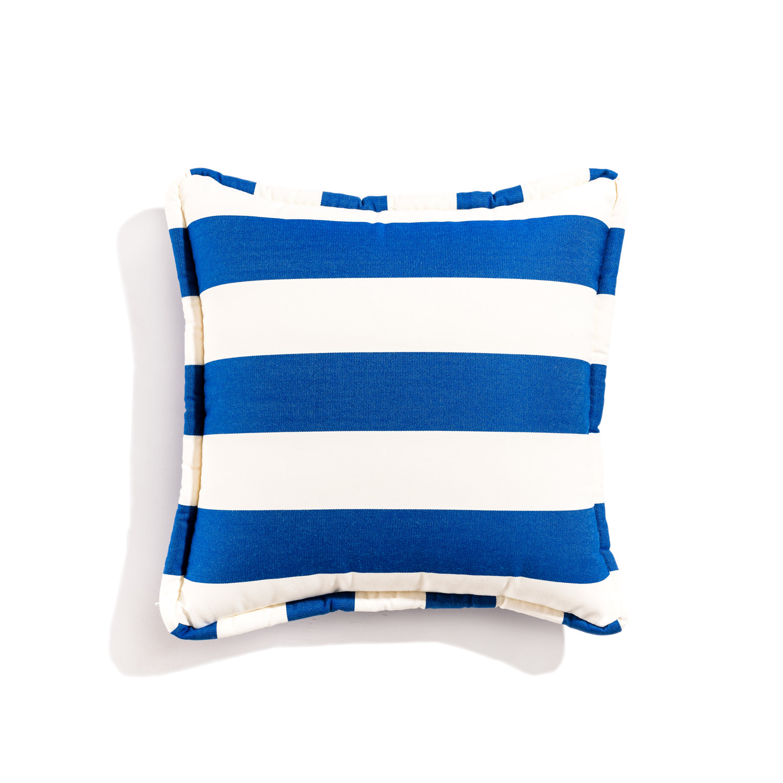 Crew Mimosa Pillow, 26" H x 26" W, Blue Striped