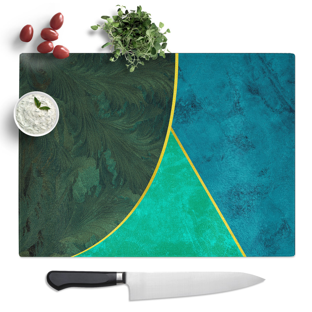 Modern Shapes No.2  Glass Chopping Board