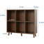Bibliothèque 6 niveaux Mid-Century, étagère de rangement cubique en bois pour le salon et le bureau