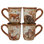 Ensemble de 4 tasses certifiées International Pine Forest