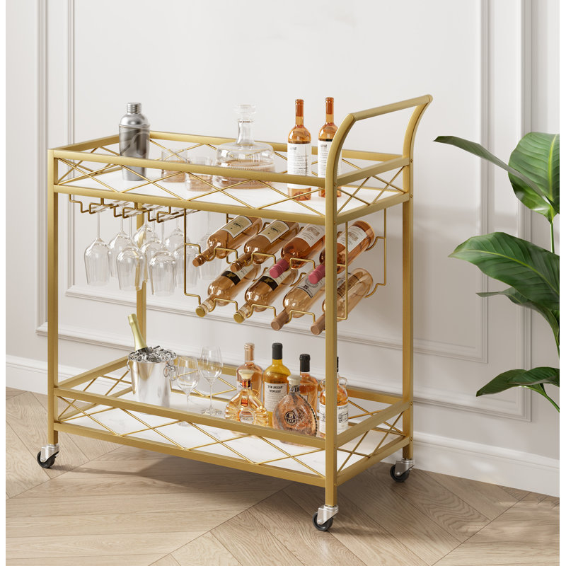 Aareon Metal Bar Cart