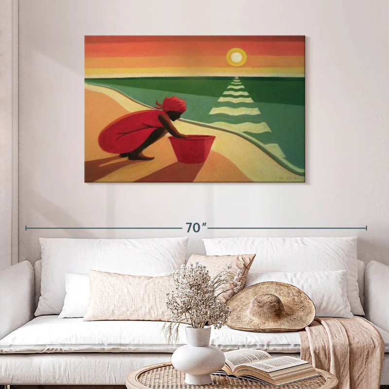 Leisha Evening Calm, 30" H x 45" W