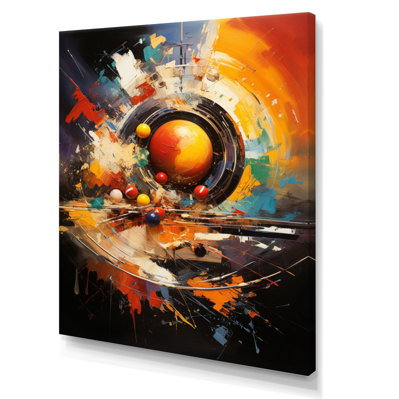 Celsie Billard Cueball Symphony An II, reproduction d'art sur toile, H 32 po x l 24 po x P 1 po, Toile tendue