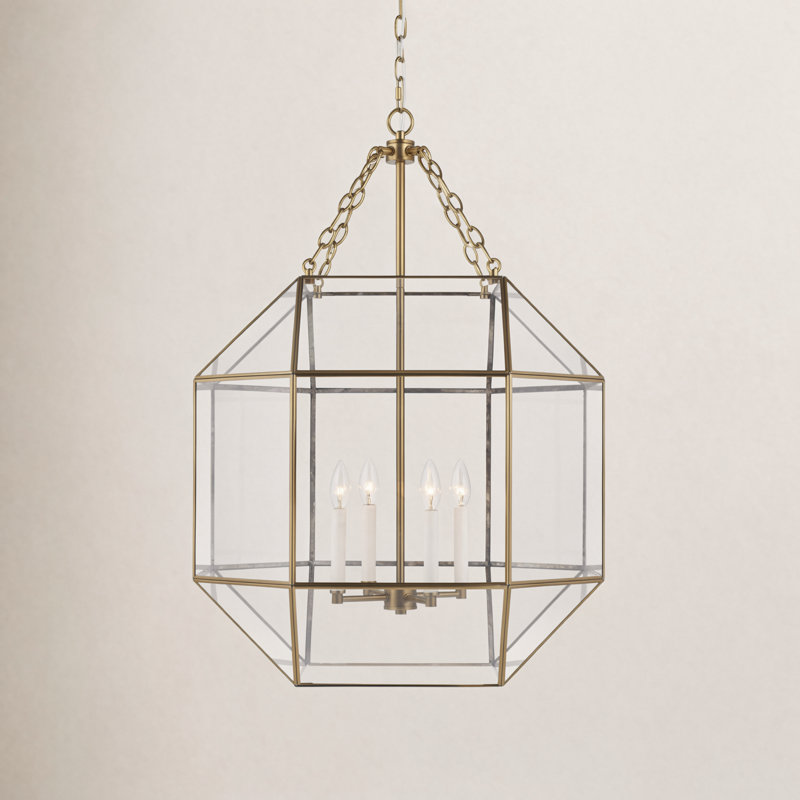 Morrison 4 - Light Pendant, 60W, No, Satin Brass