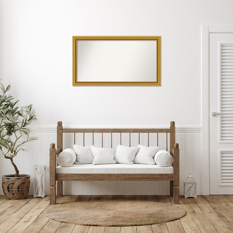 Townhouse Gold Non-Beveled Bathroom Wall Mirror, 24,75 po x 43,75 po