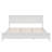 Modern White Solid Wood King Platform Bed-1475372917