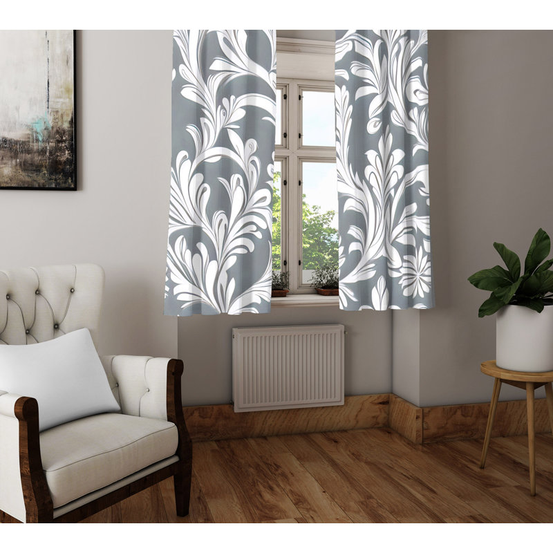 Bethlyn Semi Sheer Curtain Pair, 40" W x 52" L