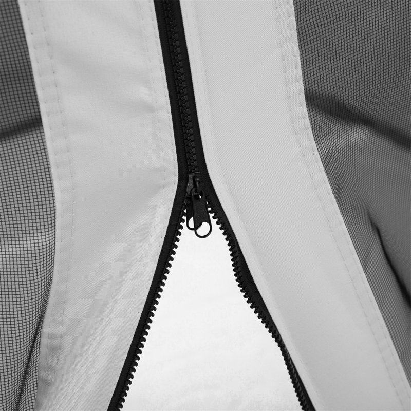 White Polyester Mesh Sidewall Netting for Gazebos and Canopy Tents