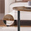 Table basse ronde et rustique