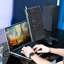 Vivo 15.6" Portable Monitor With Laptop Extension Holder