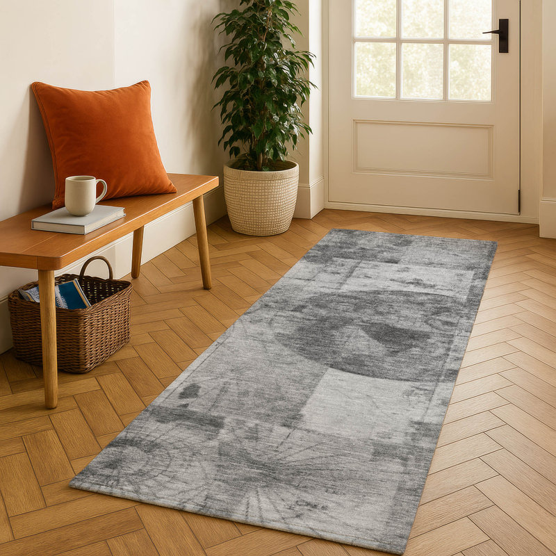 Premium Machine Washable Farolt AMF1905 Global Rug, Runner 2'3" x 7'6"