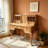 Rustic‑Style Brown Elegant Solid Wood Vanity Table