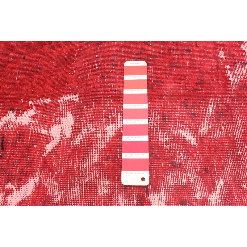 Cassilda One-of-a-Kind 8' X 12'8" 1980s Wool Area Rug in Red