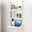 3 Piece Metal Bracket Shelf with Towel Bar