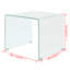 Coffee Table Tempered Glass 19.5"x19.7"x17.7" Clear