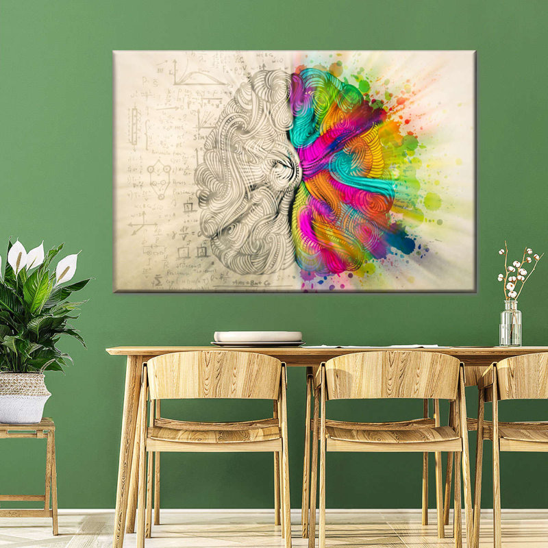 " Left And Right Brain Canvas Print ", 20" H x 30" W x 1.25" D