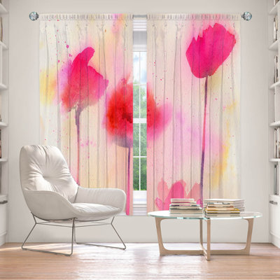 Paire de rideaux obscurcissant en polyester Edalene