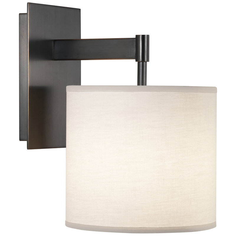Appliquee à bras 1 lumières Echo, Bronze patiné foncé