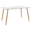 Decatur Glass Top Metal Base Dining Table