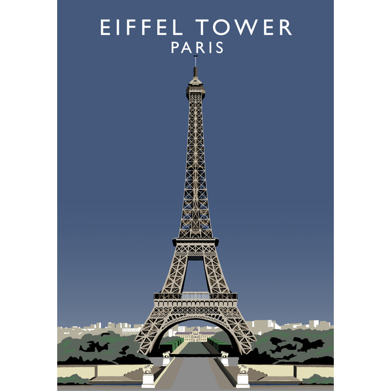 Eiffel Tower by Richard O'Neil - Print, No Frame, 40 cm H x 30 cm W x 1 cm D