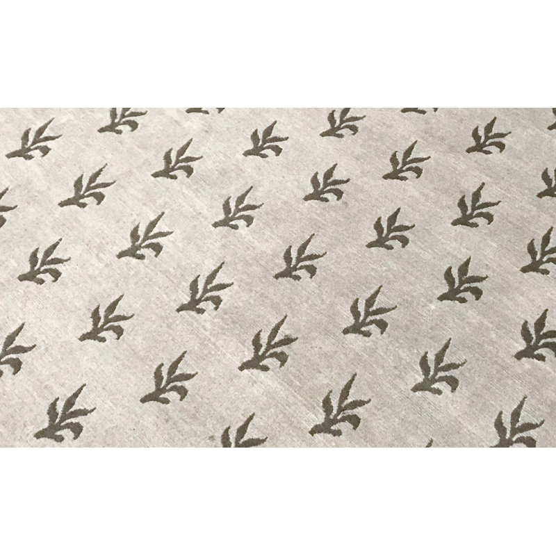 Tapis beige noué à la main de haute qualité
